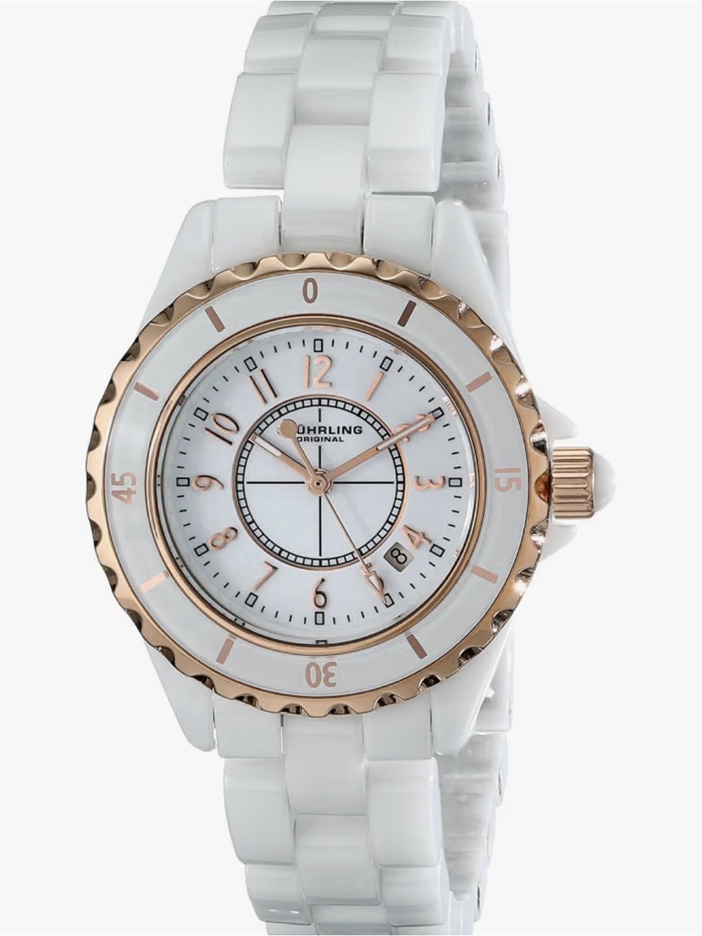 STÜHRLING ORIGINAL Women’s Watch 35mm Rose Gold Tone Ceramic